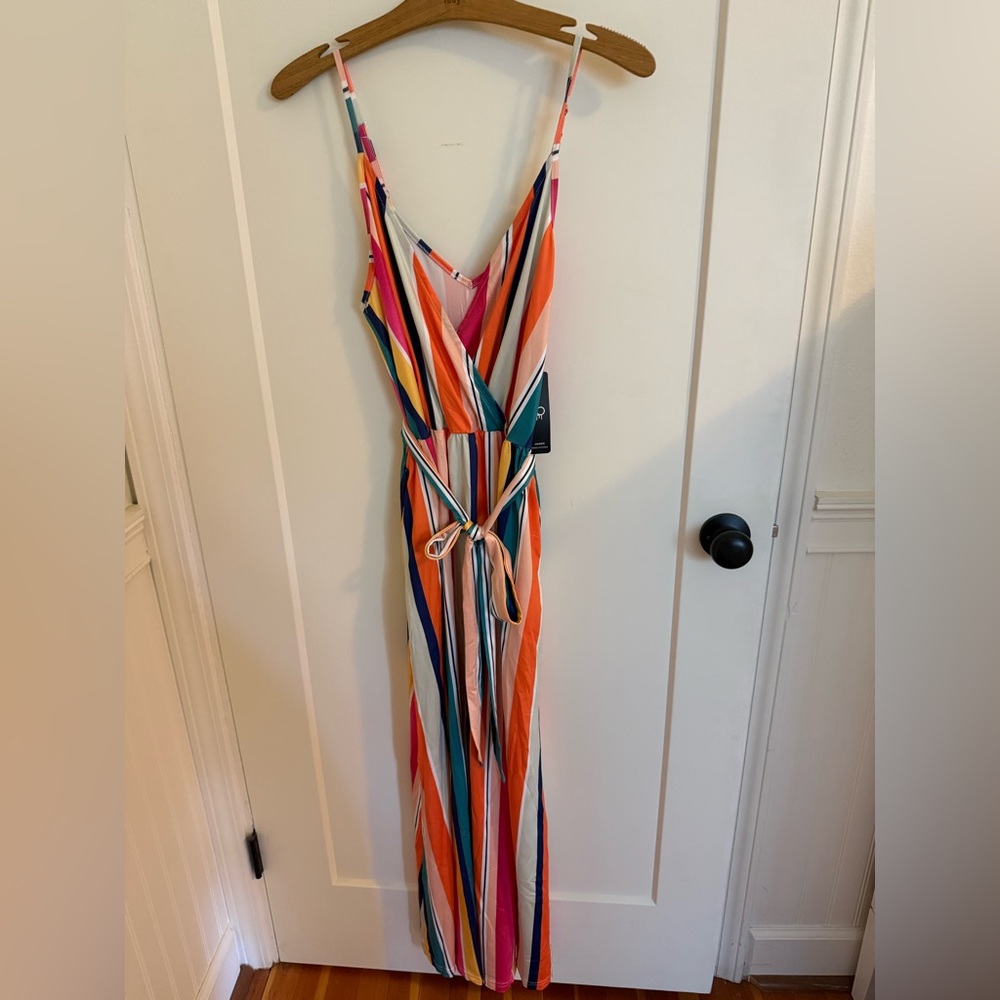 Nwt Ouges Colorful Striped Maxi Dress - image 2